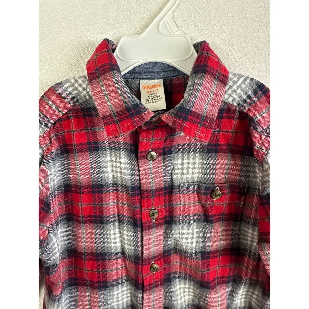 Gymboree Button Up Boys Extra Small‎ Long Sleeve